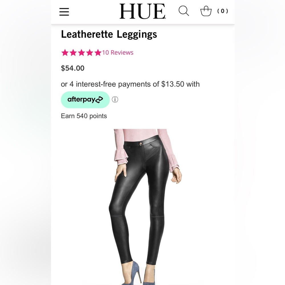 Hue Leatherette Leggings